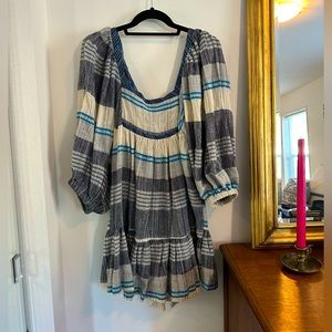 Free people striped mini dress